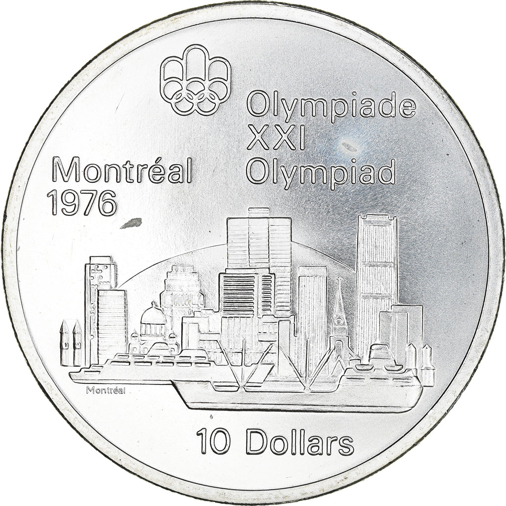 Coin, Canada, Montréal XXI Olympiade, 10 Dollars, 1973, Ottawa, MS(65-70)