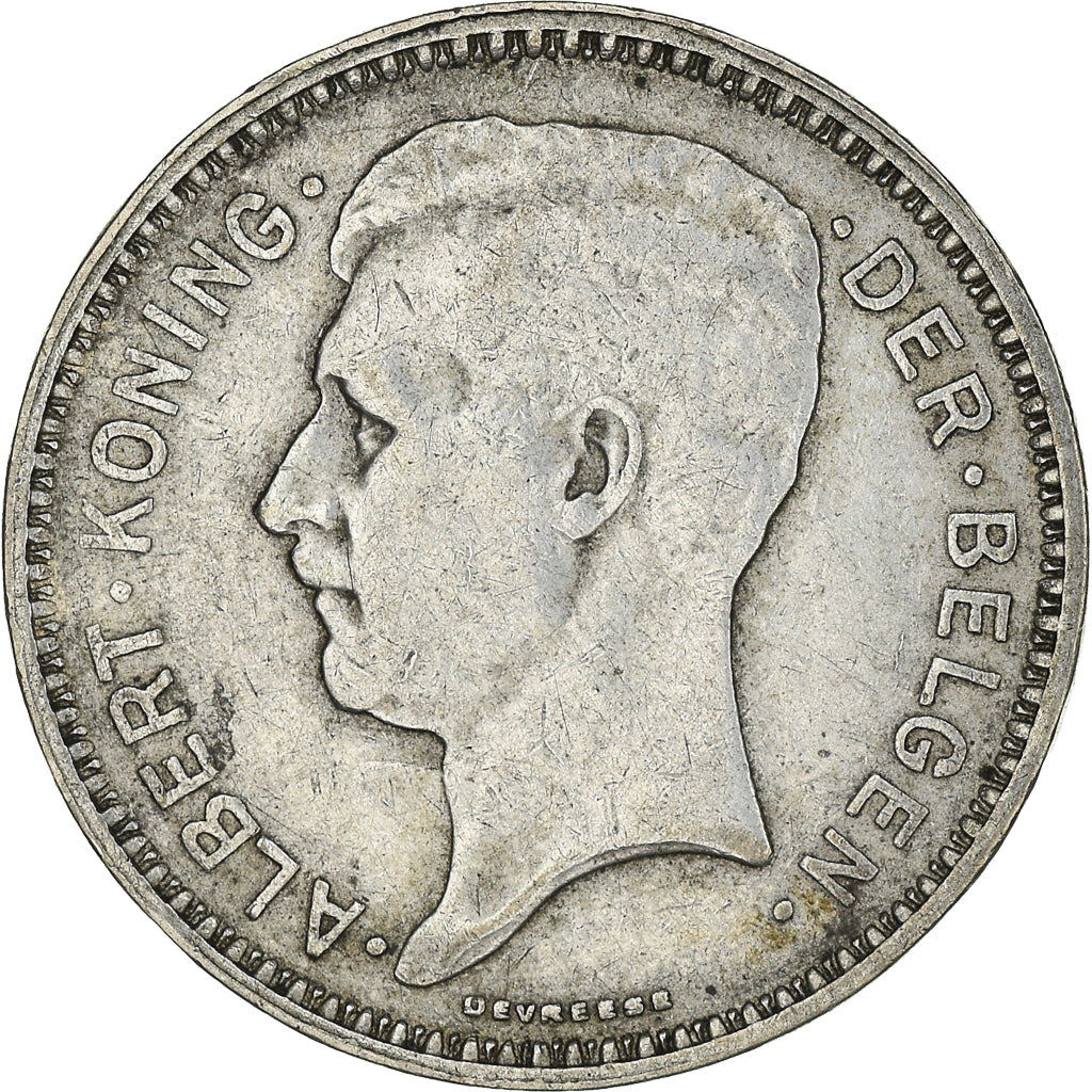 Coin, Belgium, Albert I, 20 Francs, 20 Frank, 1934, EF(40-45), Silver, KM:104.1