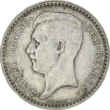 Moneda, Bélgica, Albert I, 20 Francs, 20 Frank, 1934, MBC, Plata, KM:104.1