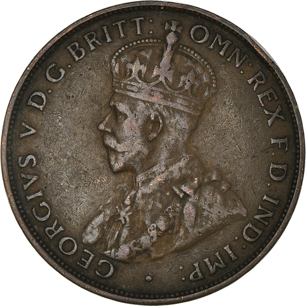 Coin, Australia, George V, Penny, 1932, EF(40-45), Bronze, KM:23