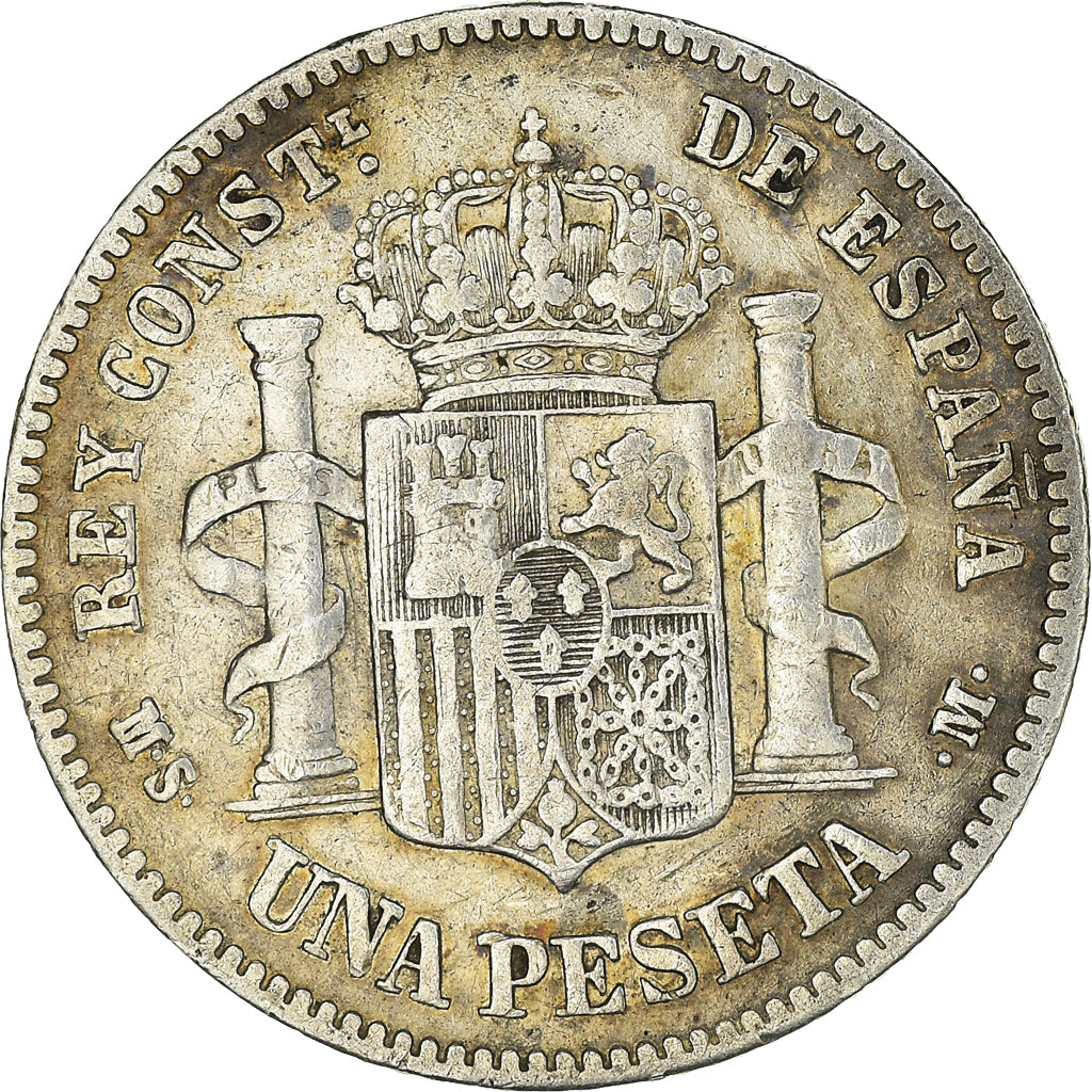 Monnaie, Espagne, Alfonso XII, Peseta, 1883, Madrid, TB+, Argent, KM:686