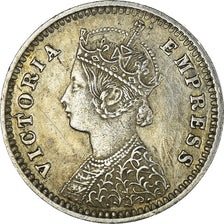 Coin, INDIA-BRITISH, Victoria, 2 Annas, 1889, Bombay, AU(50-53), Silver, KM:488