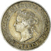 Coin, Ceylon, Victoria, 10 Cents, 1900, AU(50-53), Silver, KM:94