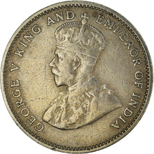 Moneta, Hong Kong, George V, 10 Cents, 1936, AU(50-53), Miedź-Nikiel, KM:19