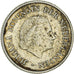 Coin, Netherlands Antilles, Juliana, 1/4 Gulden, 1954, AU(50-53), Silver, KM:4