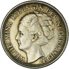 Munten, Curacao, Wilhelmina I, 1/4 Gulden, 1944, Denver, USA, ZF+, Zilver, KM:44