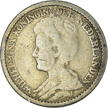 Münze, Niederlande, Wilhelmina I, 25 Cents, 1911, S, Silber, KM:146