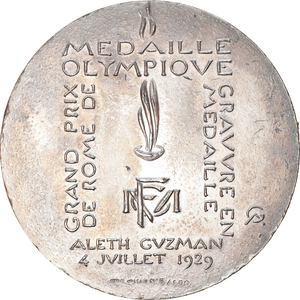 France, Medal, Gravure, Grand Prix de Rome, Médaille Olympique, Arts & Culture
