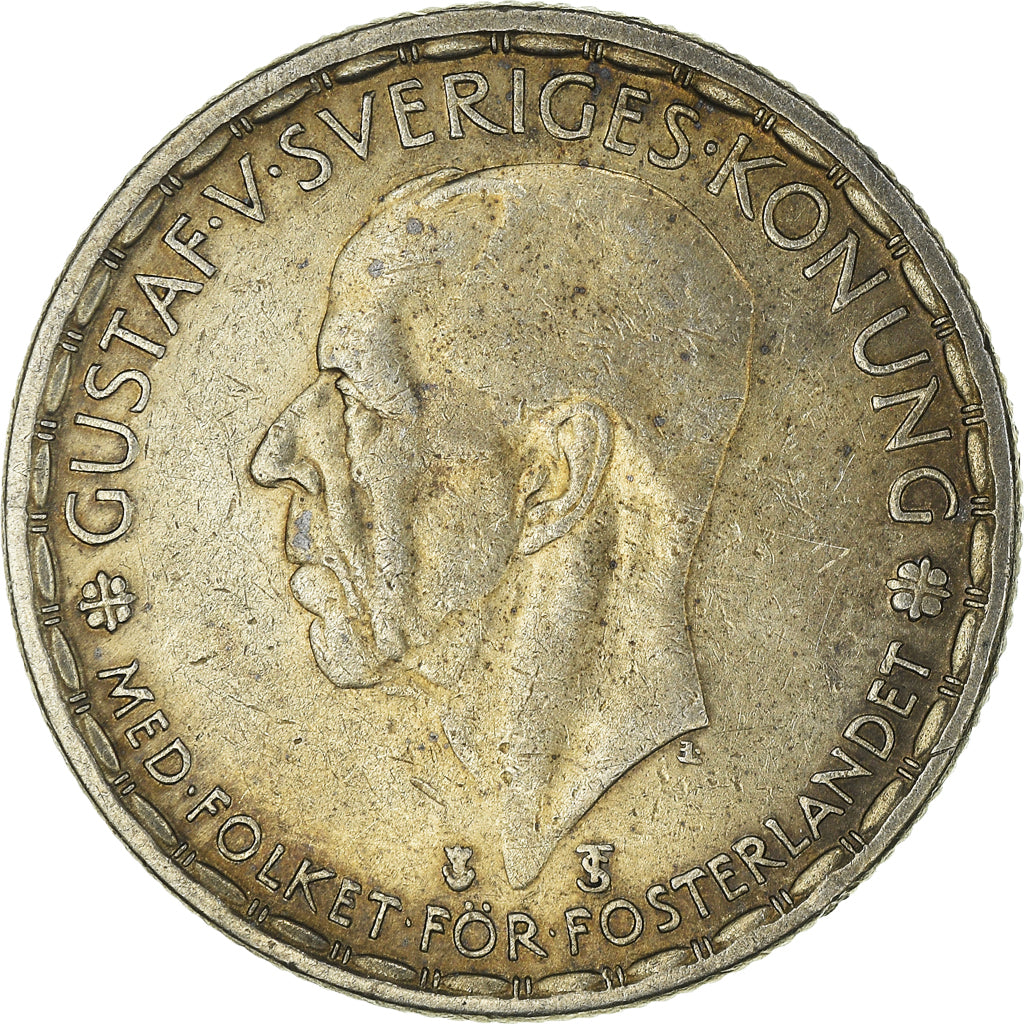 Coin, Sweden, Gustaf V, Krona, 1948, EF(40-45), Silver, KM:814