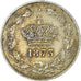 Coin, Romania, Carol I, 50 Bani, 1873, EF(40-45), Silver, KM:9