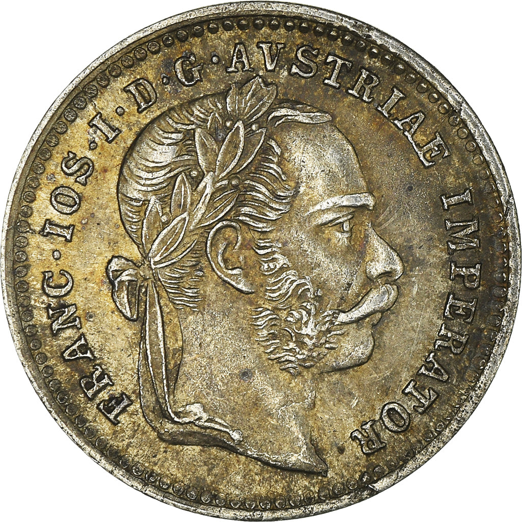 Moeda, Áustria, Franz Joseph I, 10 Kreuzer, 1872, AU(55-58), Prata, KM:2206