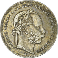 Moneda, Hungría, Franz Joseph I, 20 Krajczar, 1869, Kremnitz, MBC, Plata