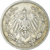 Coin, GERMANY - EMPIRE, 1/2 Mark, 1905, Stuttgart, EF(40-45), Silver, KM:17