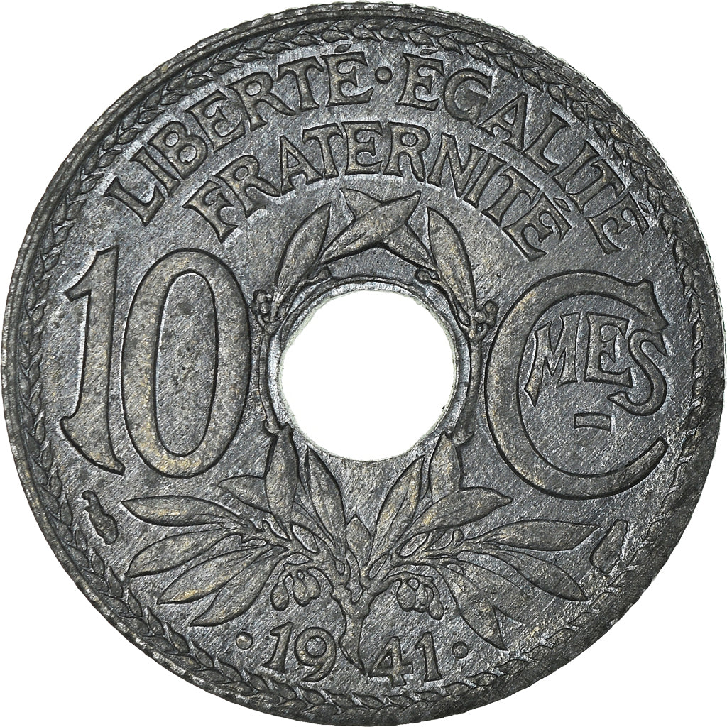Moneda, Francia, 10 Centimes, 1941, EBC, Cinc, KM:897, Gadoury:288c