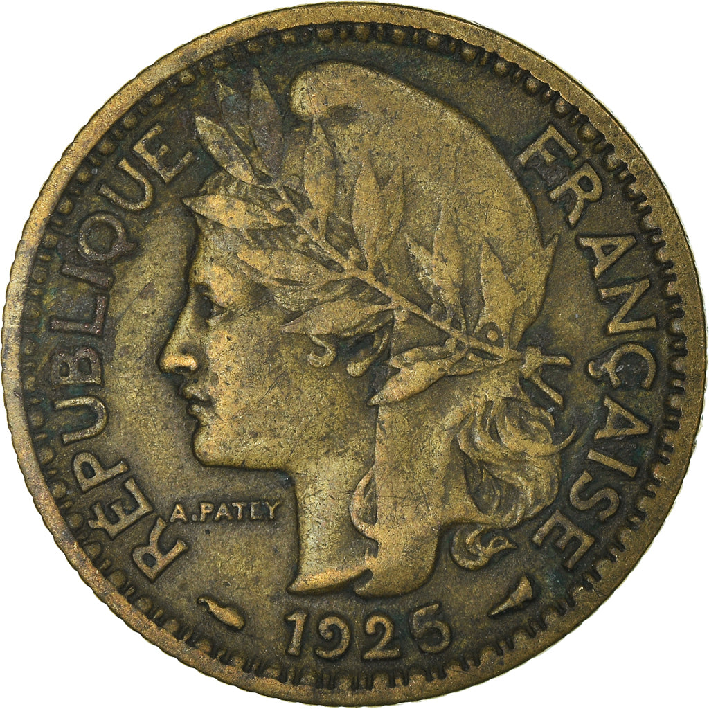 Coin, Cameroon, Franc, 1925, Paris, EF(40-45), Aluminum-Bronze, KM:2, Lecompte:7
