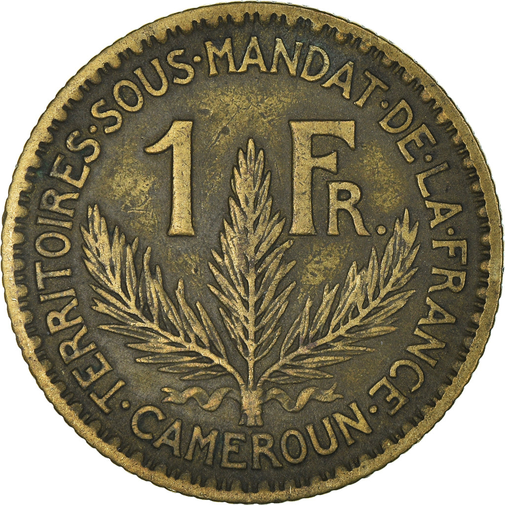 Coin, Cameroon, Franc, 1925, Paris, EF(40-45), Aluminum-Bronze, KM:2, Lecompte:7