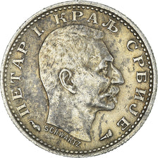 Coin, Serbia, Peter I, 50 Para, 1915, AU(50-53), Silver, KM:24.1