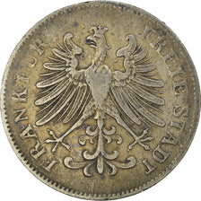 Coin, German States, 6 Kreuzer, 1851, Frankfurt, EF(40-45), Silver, KM:335