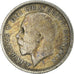 Coin, Great Britain, George V, 6 Pence, 1926, VF(30-35), Silver, KM:828