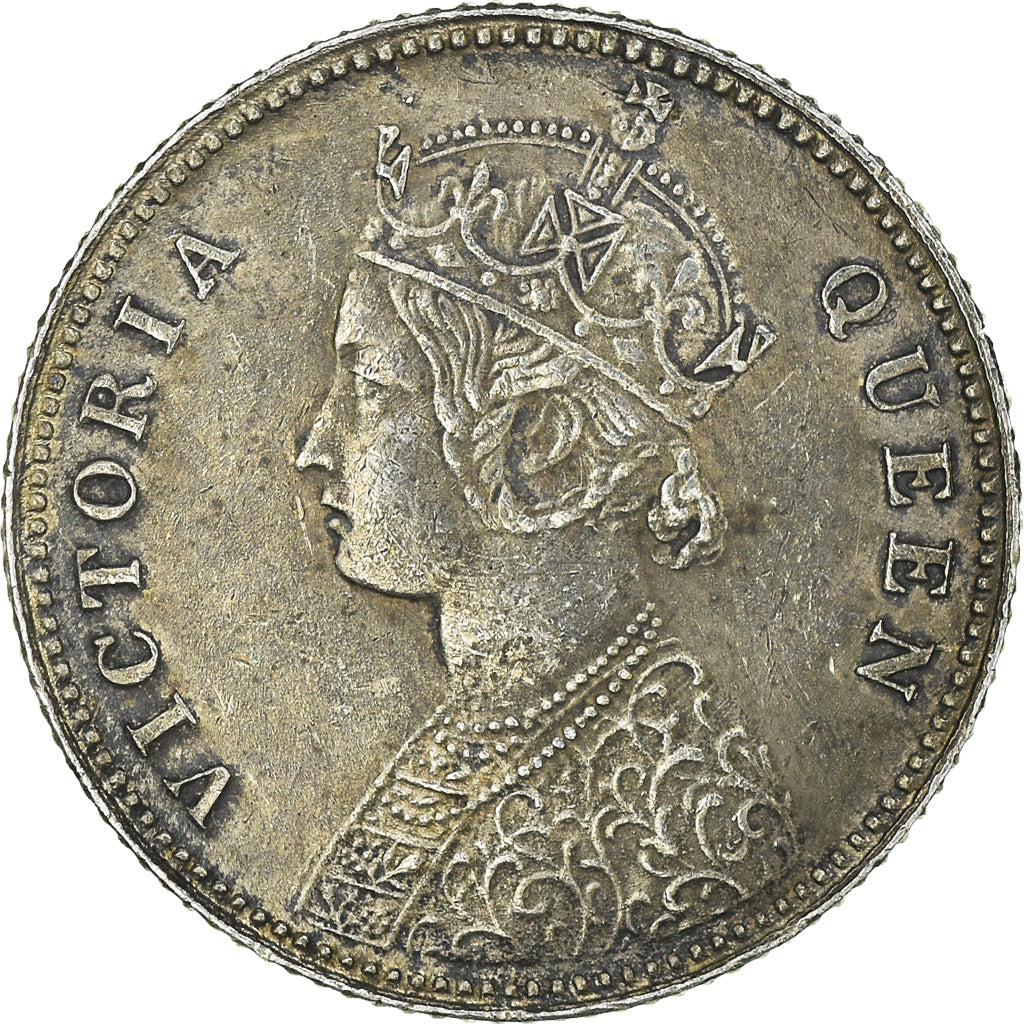 Monnaie, INDIA-BRITISH, Victoria, 1/4 Rupee, Calcutta, TTB+, Argent, KM:470