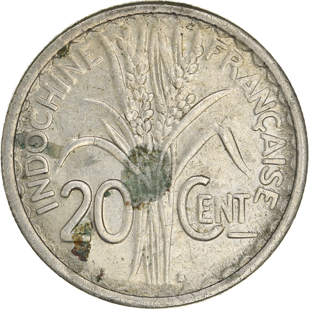 Moneda, INDOCHINA FRANCESA, 20 Cents, 1941, San Francisco, USA, MBC, Cobre -