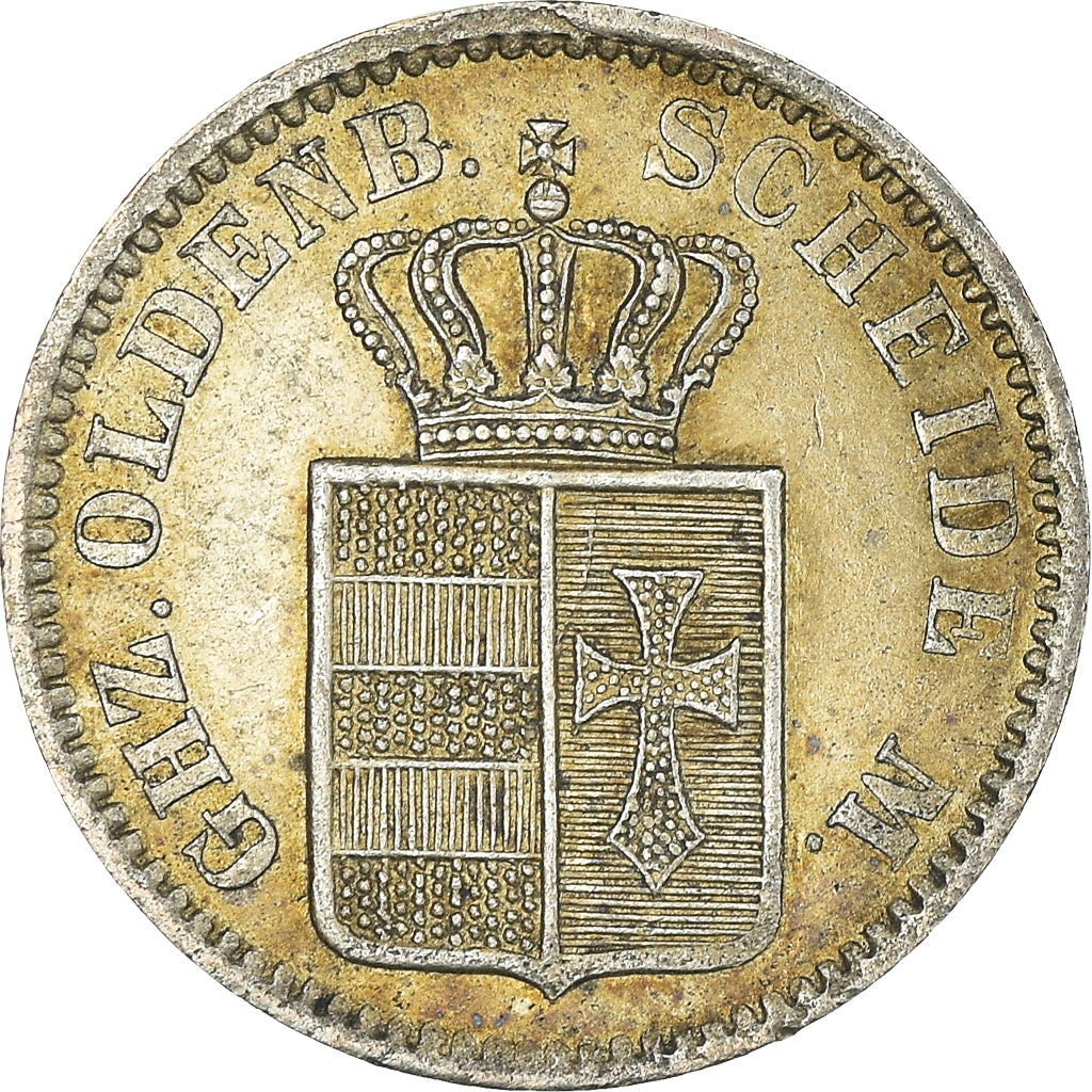 Coin, German States, OLDENBURG, Nicolaus Friedrich Peter, 1/2 Groschen, 1866