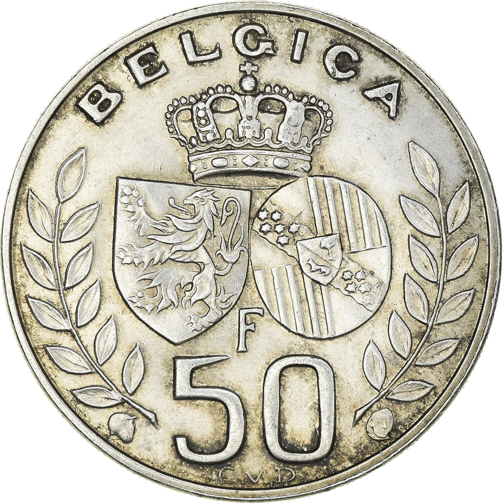 Monnaie, Belgique, 50 Francs, 50 Frank, 1960, TTB+, Argent, KM:152.1