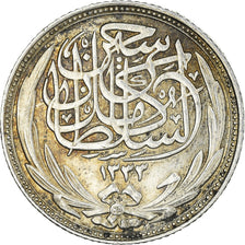 Coin, Egypt, Hussein Kamil, 2 Piastres, 1917/AH1335, EF(40-45), Silver, KM:317.1