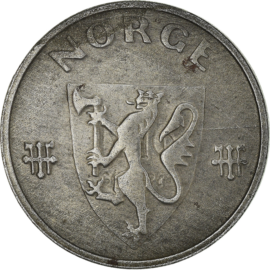 Coin, Norway, Haakon VII, 5 Öre, 1943, EF(40-45), Iron, KM:388