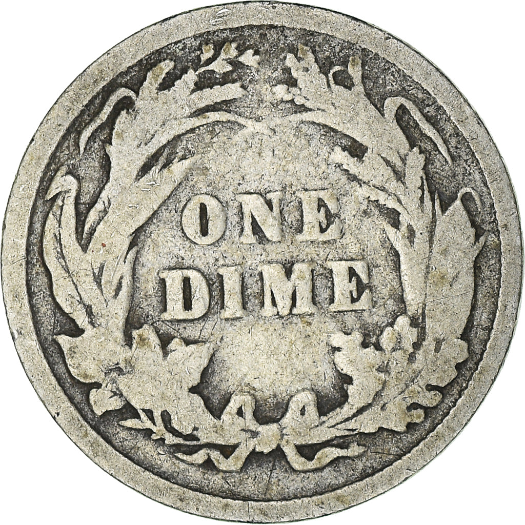 Moneta, USA, Barber Dime, 1896, Philadelphia, F(12-15), Srebro, KM:113