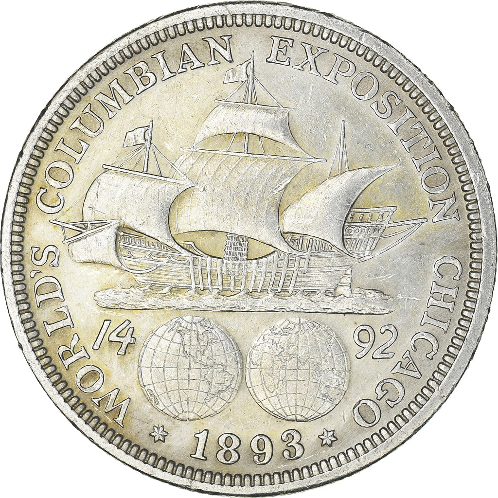 Monnaie, États-Unis, Half Dollar, 1893, U.S. Mint, Philadelphie, SUP, Argent
