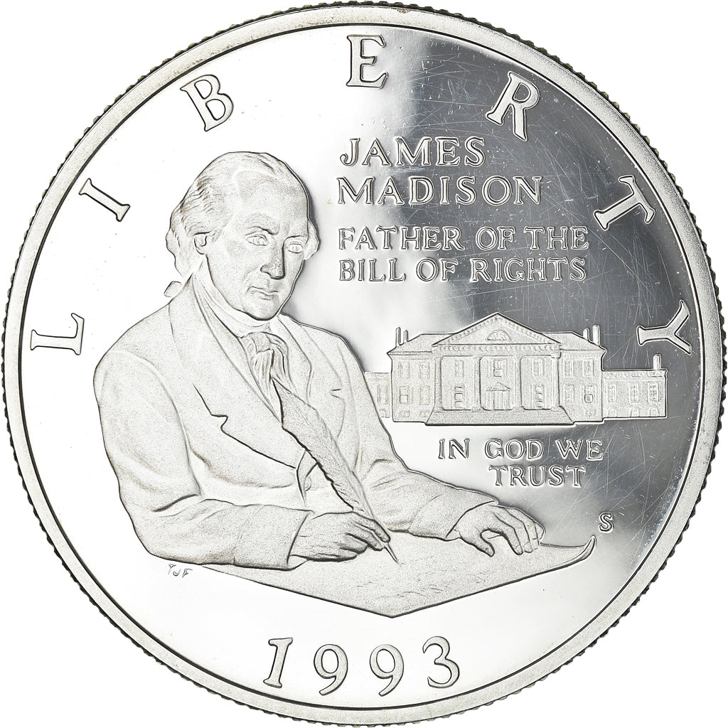 Coin, United States, Half Dollar, 1993, U.S. Mint, San Francisco, Proof, MS(63)