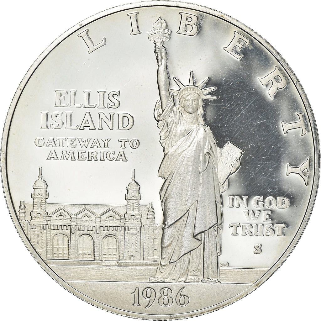 Coin, United States, Dollar, 1986, U.S. Mint, San Francisco, Proof, MS(63)