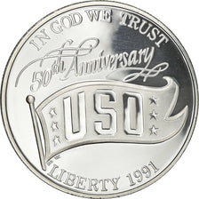 Coin, United States, Dollar, 1991, U.S. Mint, San Francisco, Proof, MS(63)