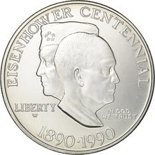 Moneta, Stati Uniti, Dollar, 1990, U.S. Mint, West Point, SPL, Argento, KM:227