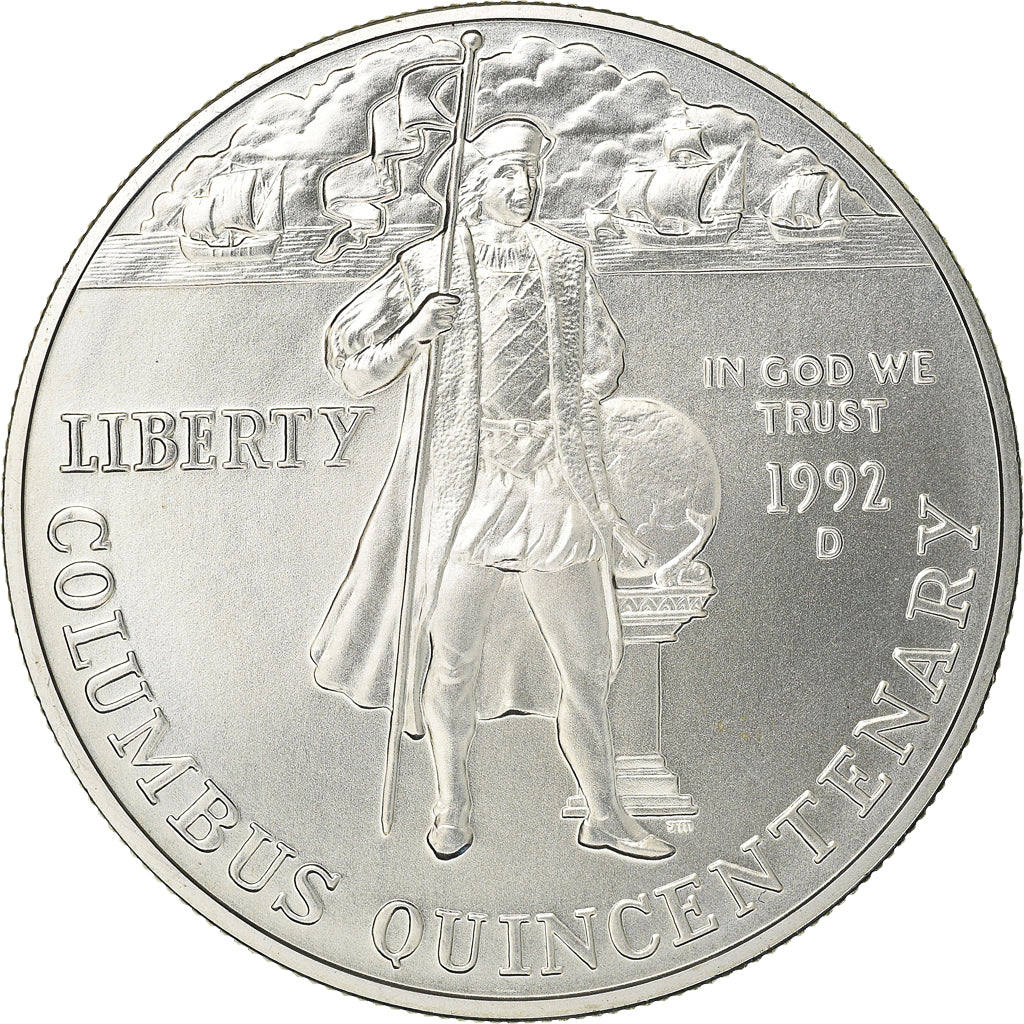 Coin, United States, Dollar, 1992, U.S. Mint, Denver, MS(63), Silver, KM:238