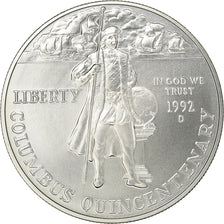 Coin, United States, Dollar, 1992, U.S. Mint, Denver, MS(63), Silver, KM:238