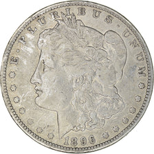 Coin, United States, Morgan Dollar, 1896, New Orleans, VF(30-35)