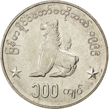 Myanmar, 100 Kyats, 1999, SPL, Rame-nichel, KM:64