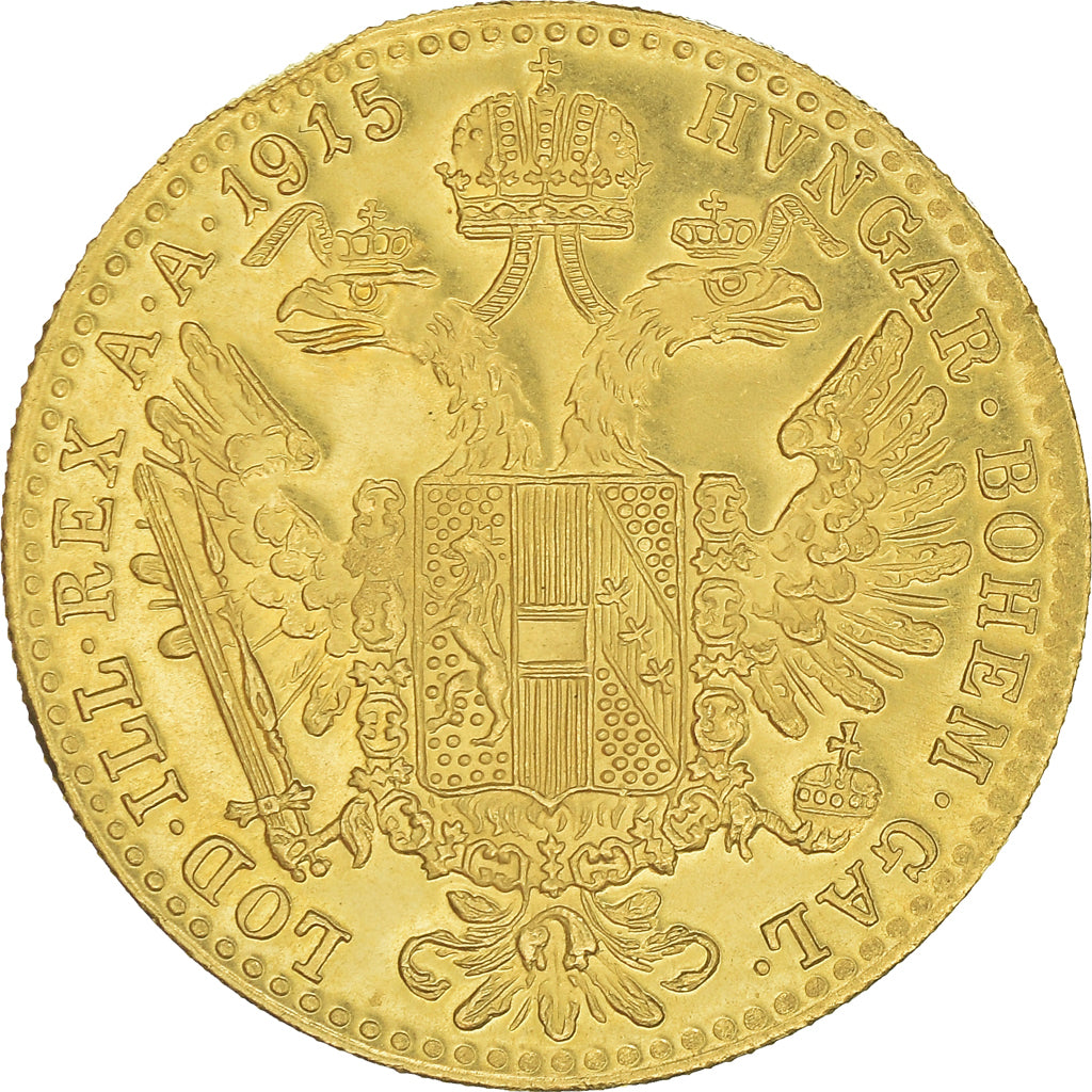 Monnaie, Autriche, Franz Joseph I, Ducat, 1915, Refrappe, SUP, Or, KM:2267