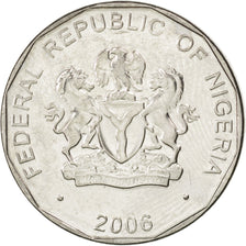 Coin, Nigeria, 50 Kobo, 2006, MS(63), Nickel Clad Steel, KM:13.3