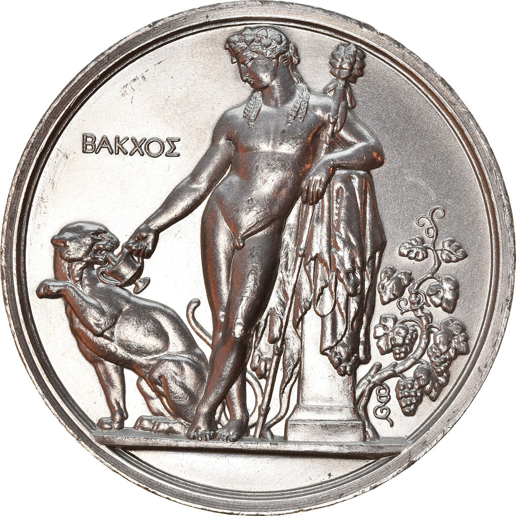 France, Medal, Gravure, Grand Prix de Rome, Bacchus et la Panthère, Arts &
