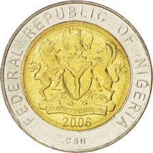 Coin, Nigeria, Naira, 2006, MS(63), Bi-Metallic, KM:18