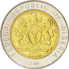Monnaie, Nigéria, Naira, 2006, SPL, Bi-Metallic, KM:18