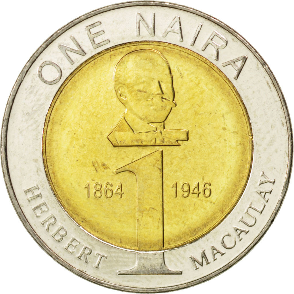 Coin, Nigeria, Naira, 2006, MS(63), Bi-Metallic, KM:18