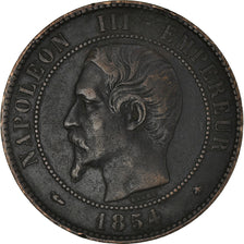 Coin, France, Napoléon III, 10 Centimes, 1854, Strasbourg, VF(30-35), Bronze