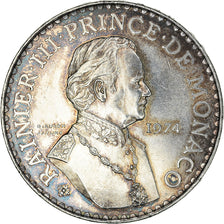 Coin, Monaco, Rainier III, 50 Francs, 1974, AU(55-58), Silver, KM:152.1