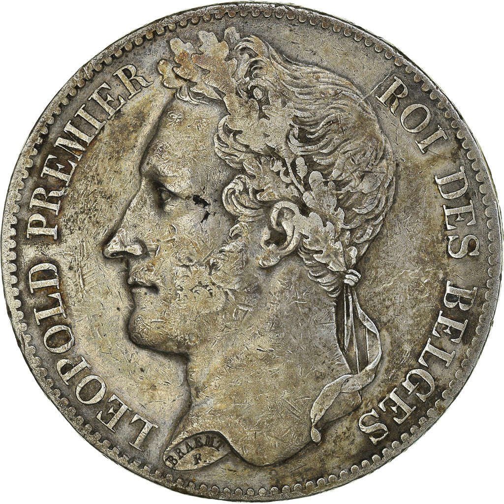 Monnaie, Belgique, Leopold I, 5 Francs, 5 Frank, 1849, TTB, Argent, KM:3.2
