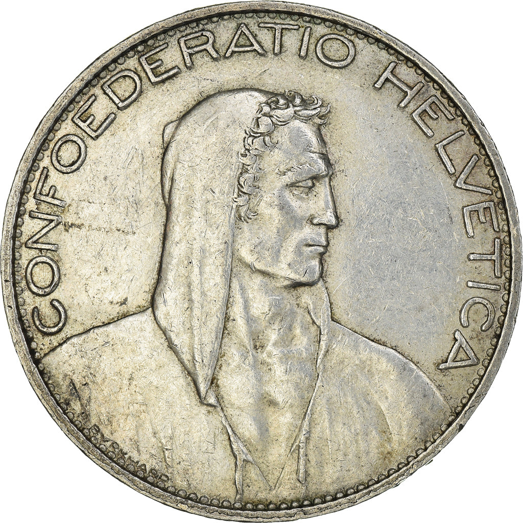 Coin, Switzerland, 5 Francs, 1925, Bern, AU(50-53), Silver, KM:38