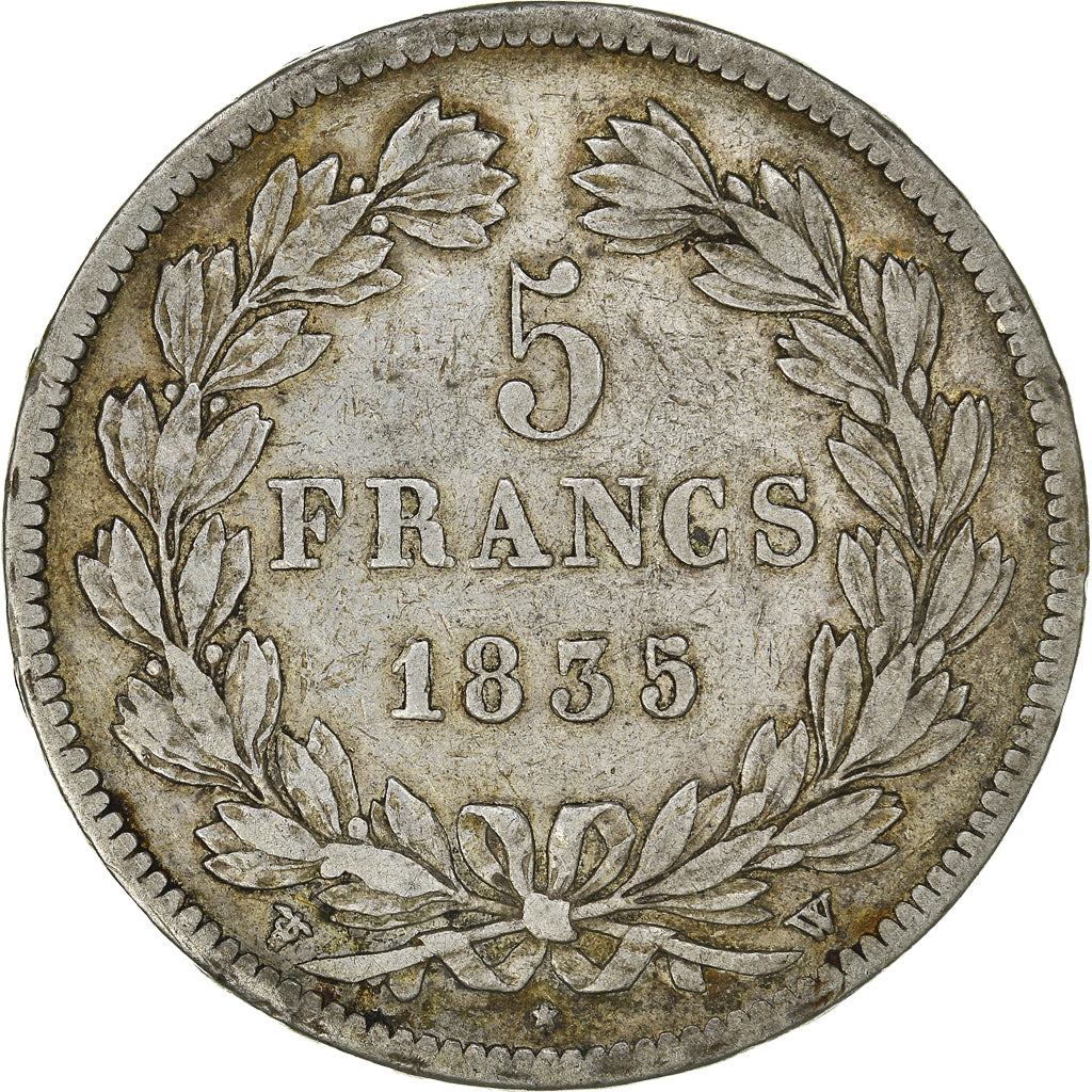 Monnaie, France, Louis-Philippe, 5 Francs, 1835, Lille, TB+, Argent